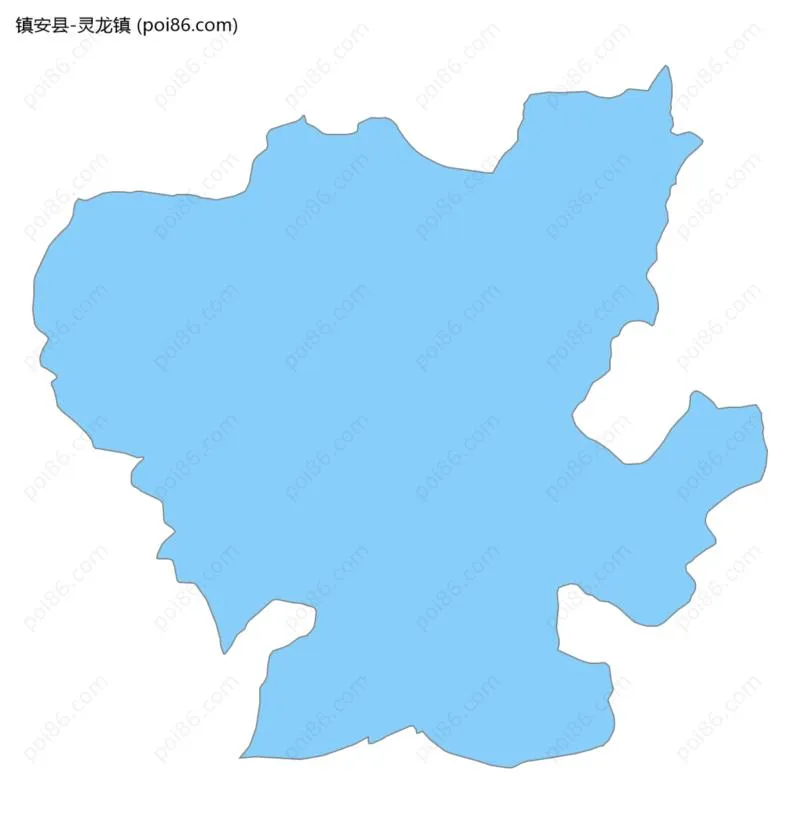 灵龙镇边界地图