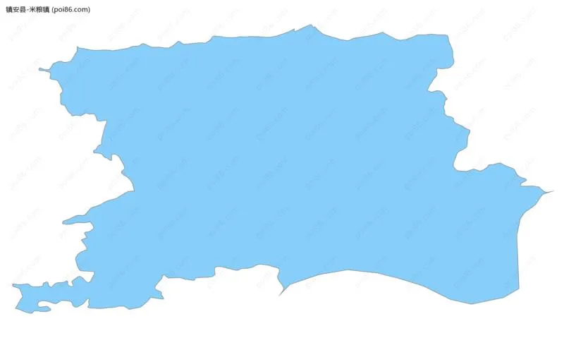 米粮镇边界地图