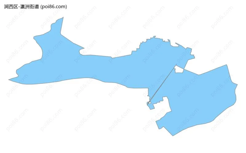 瀛洲街道边界地图