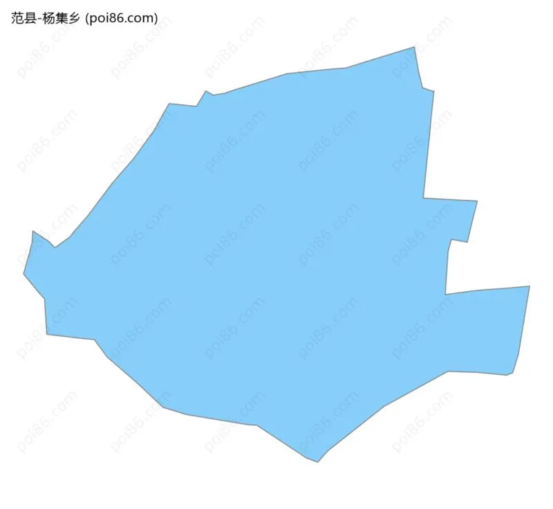 杨集乡边界地图