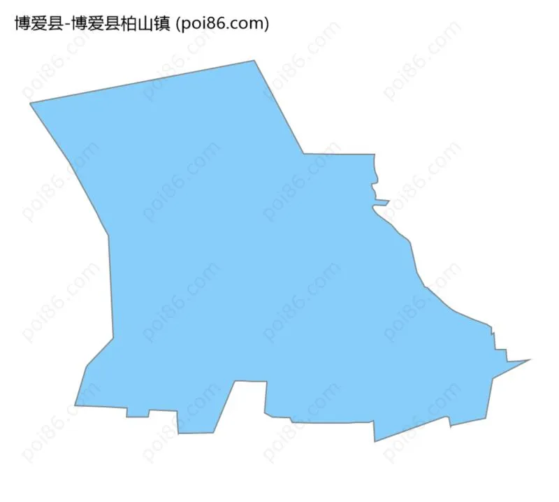 博爱县柏山镇边界地图
