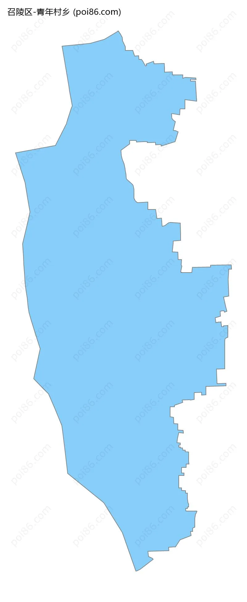 青年村乡边界地图