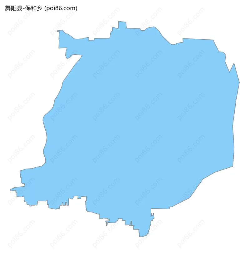 保和乡边界地图