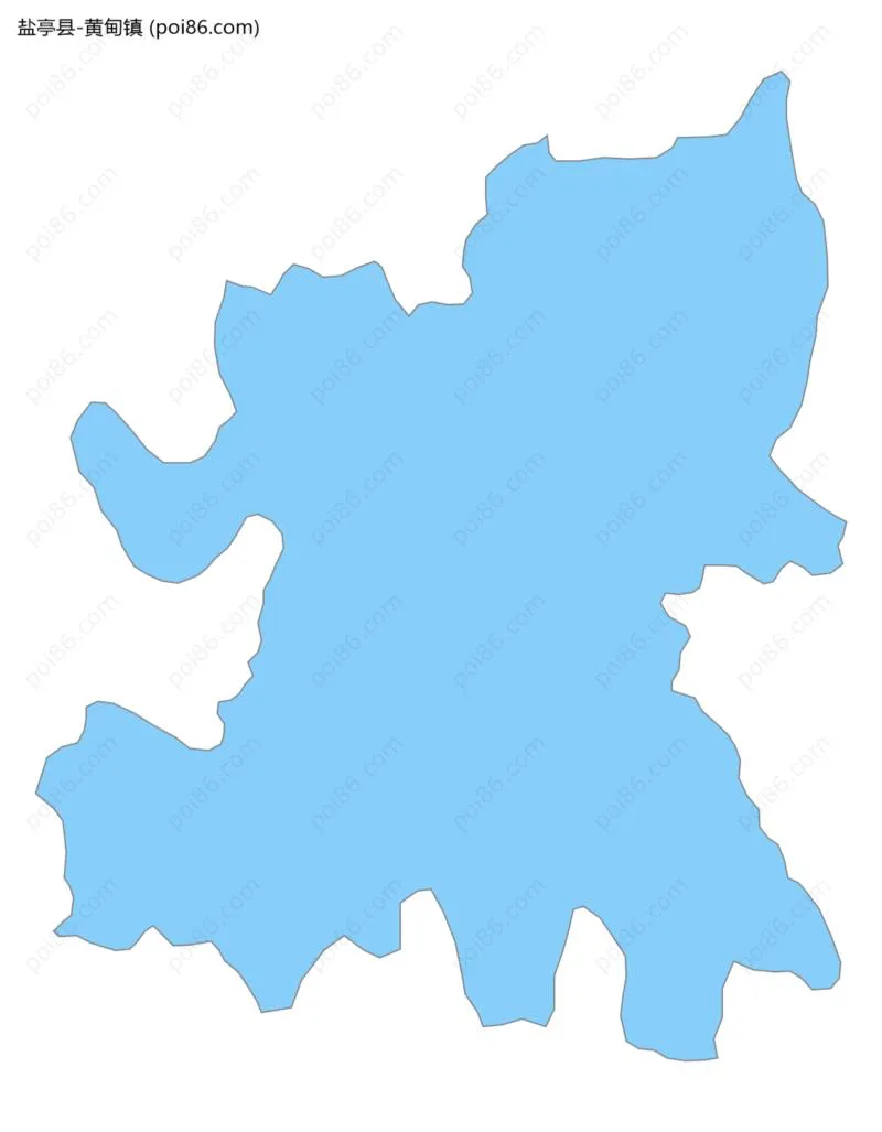 黄甸镇边界地图