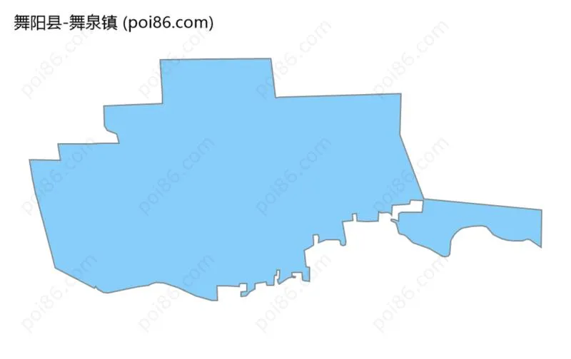 舞泉镇边界地图