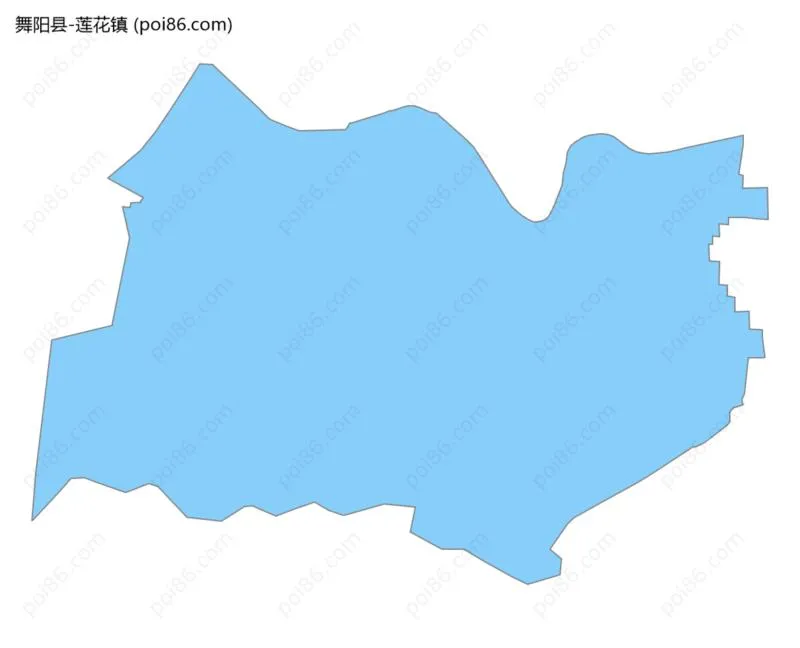 莲花镇边界地图