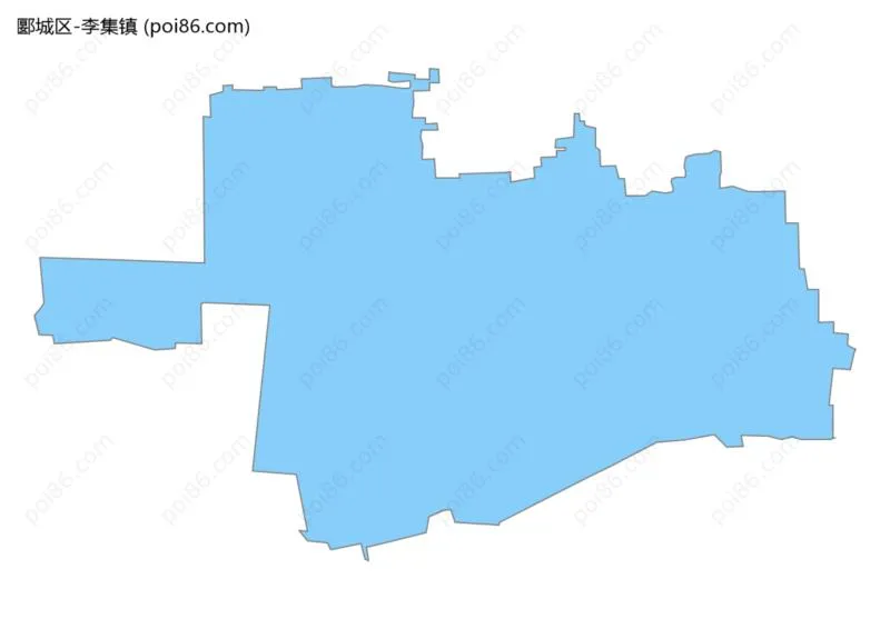 李集镇边界地图