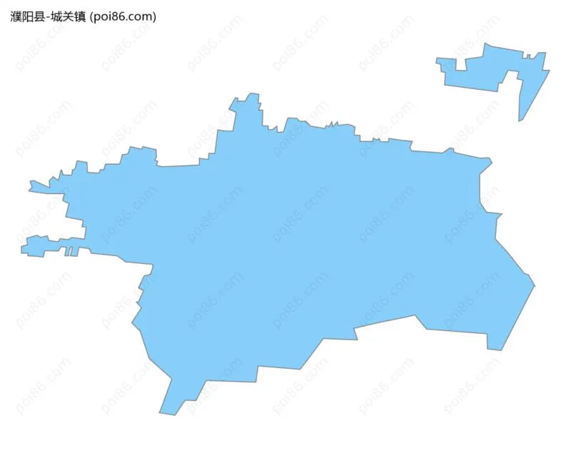 城关镇边界地图