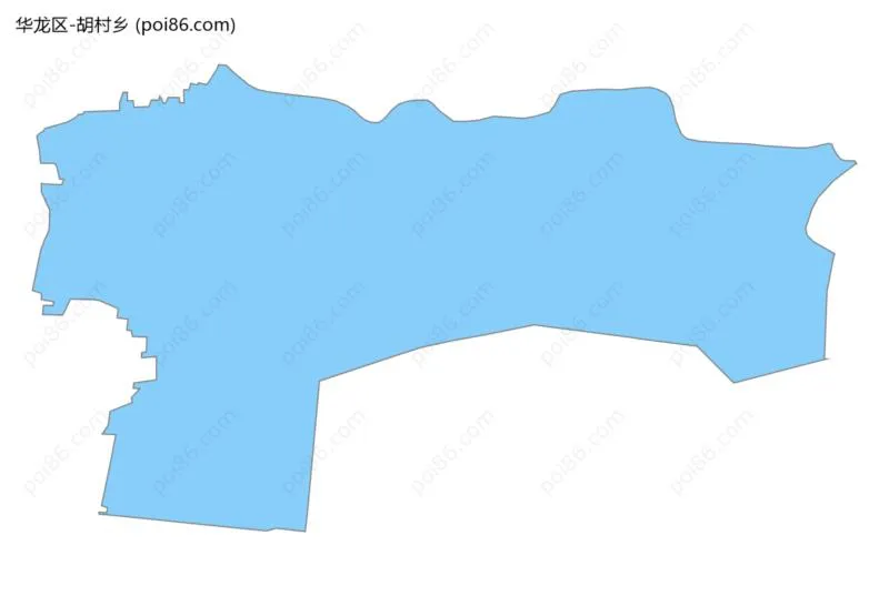 胡村乡边界地图