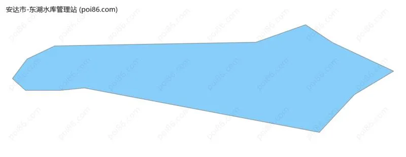 东湖水库管理站边界地图