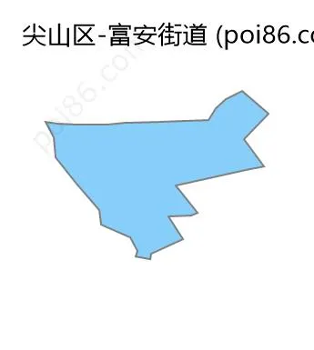 富安街道边界地图