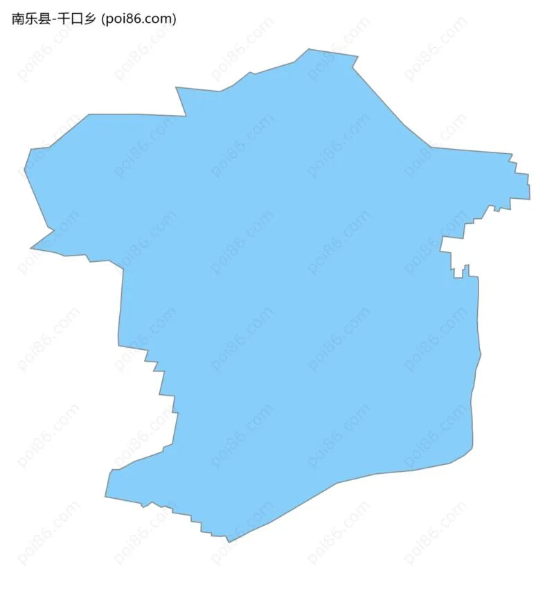 千口乡边界地图