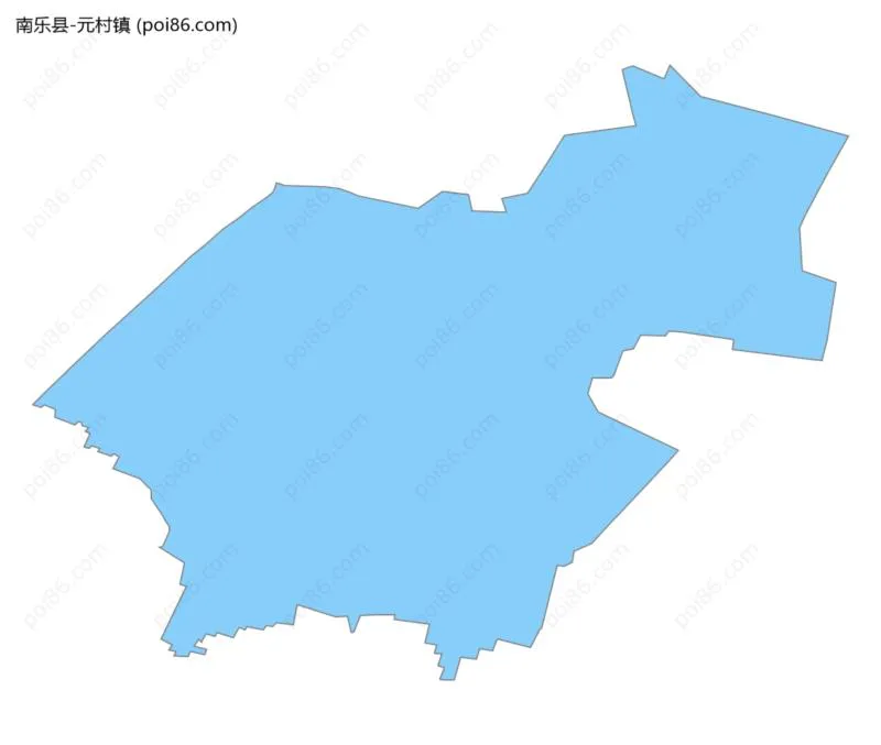 元村镇边界地图