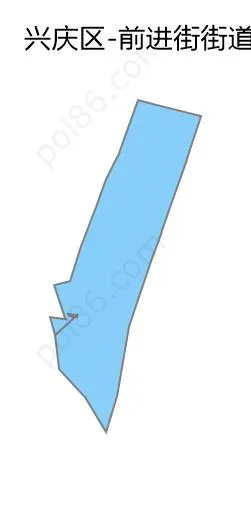 前进街街道边界地图