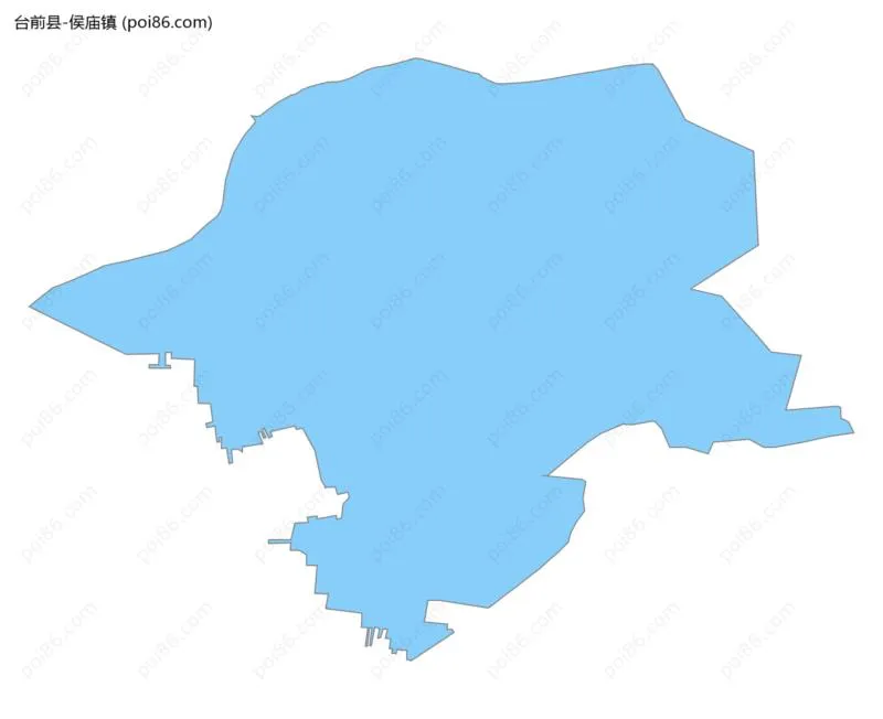 侯庙镇边界地图