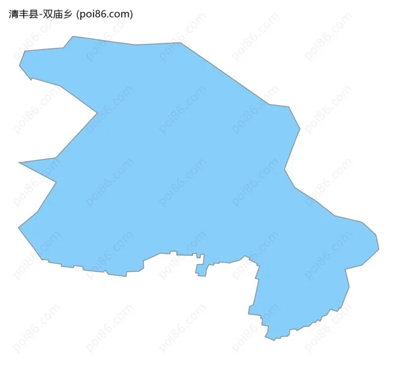 双庙乡边界地图