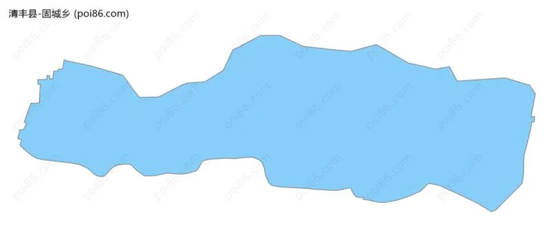 固城乡边界地图
