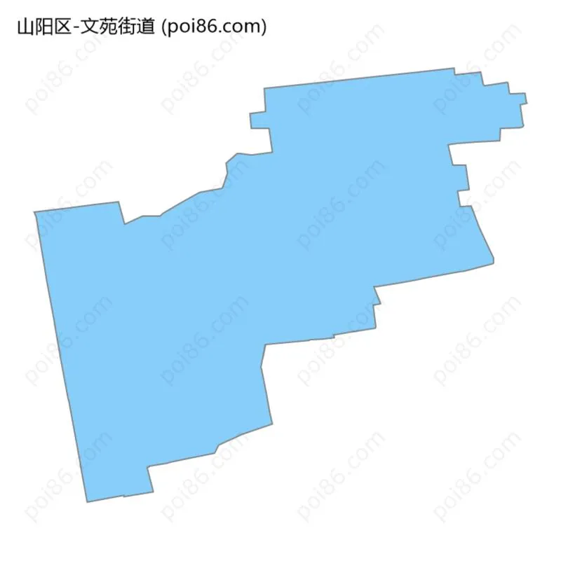 文苑街道边界地图