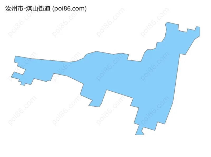 煤山街道边界地图