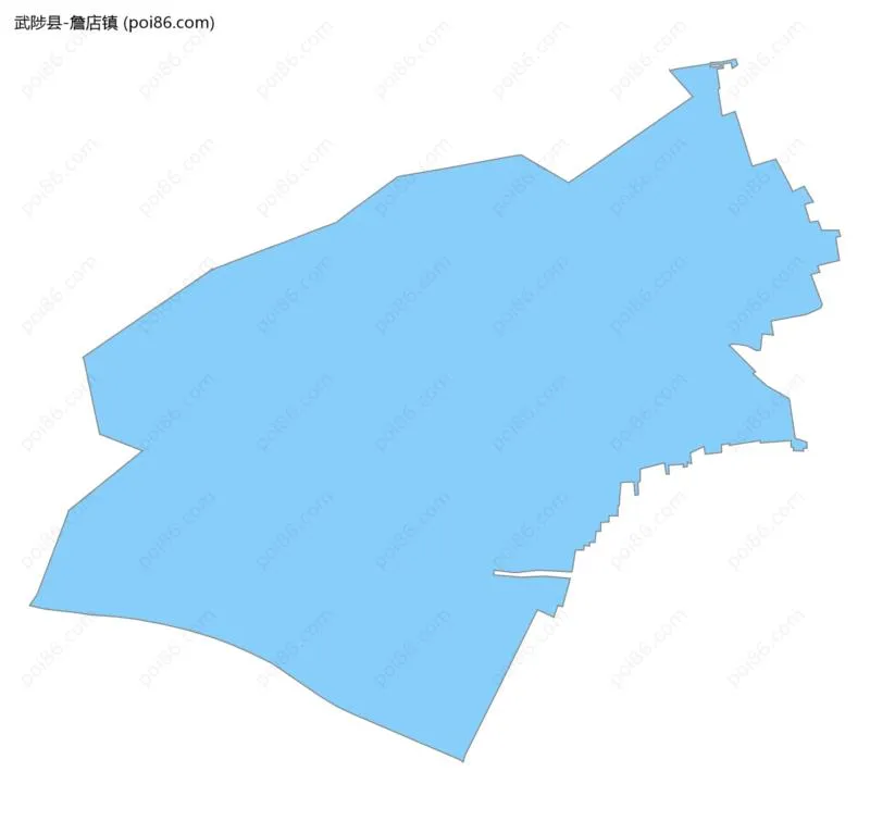 詹店镇边界地图