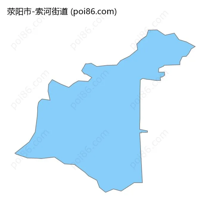 索河街道边界地图