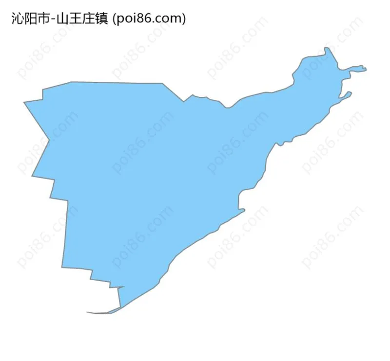 山王庄镇边界地图