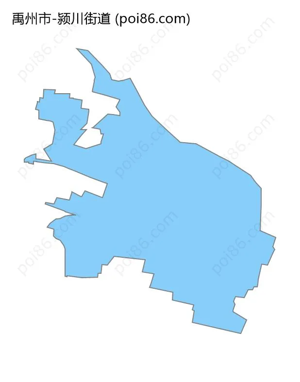 颍川街道边界地图