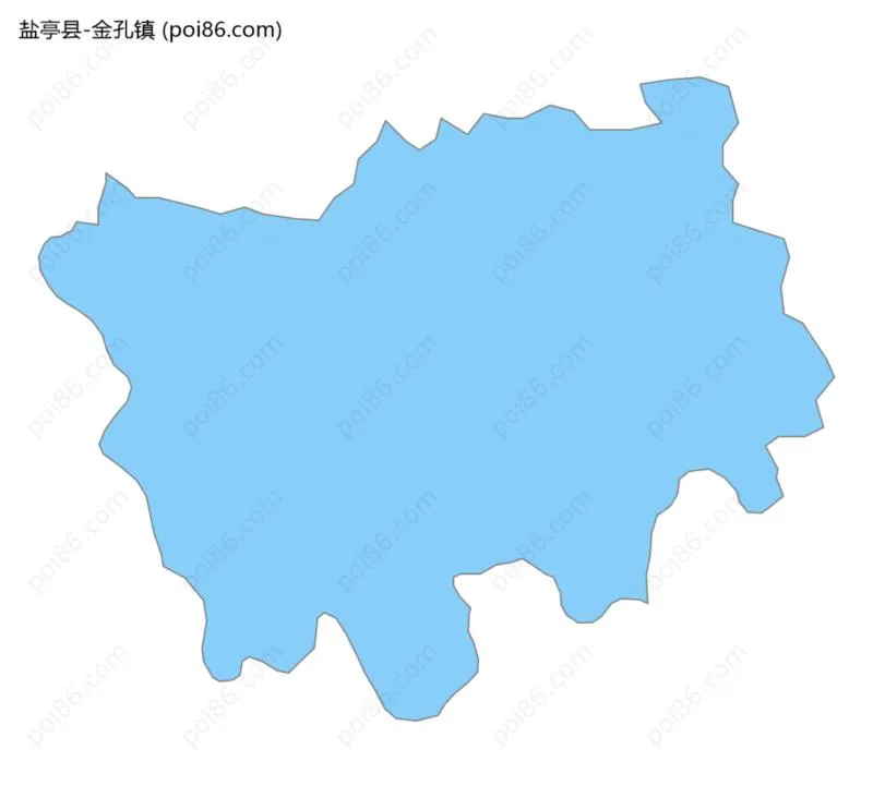 金孔镇边界地图