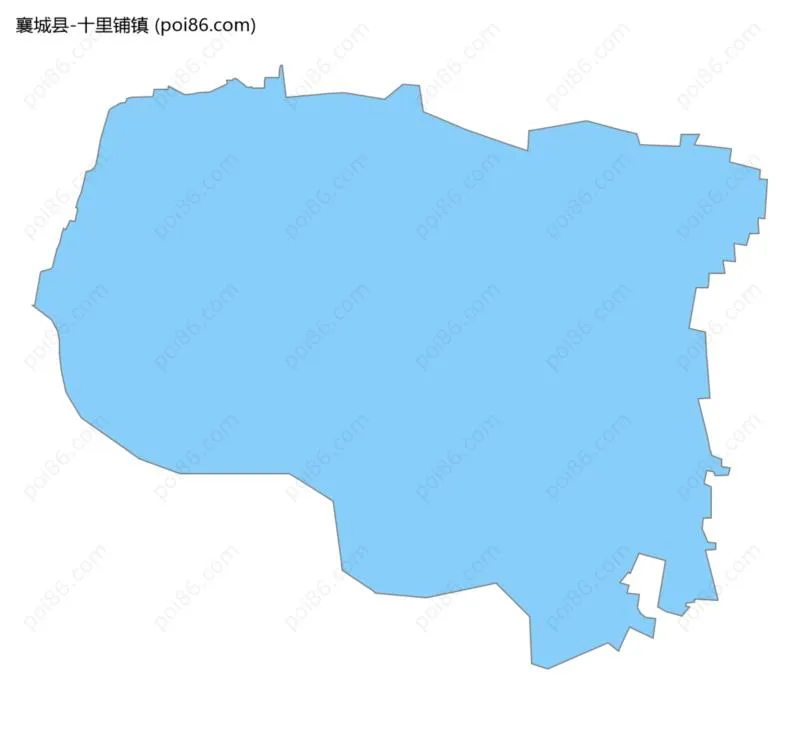 十里铺镇边界地图