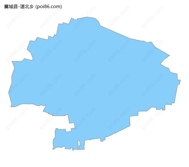 湛北乡边界地图