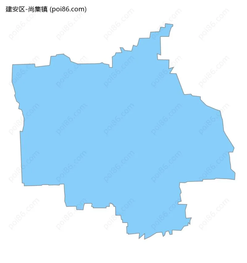 尚集镇边界地图