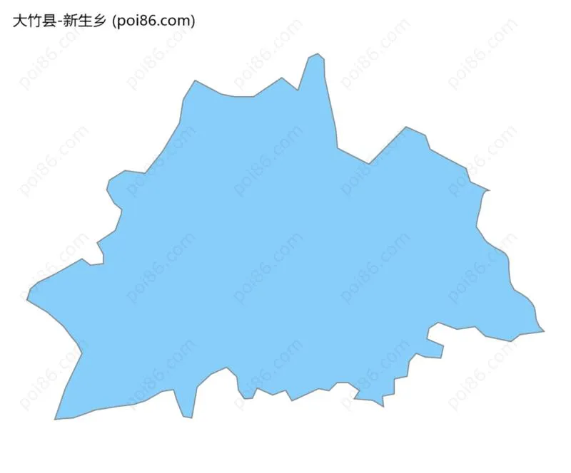 新生乡边界地图