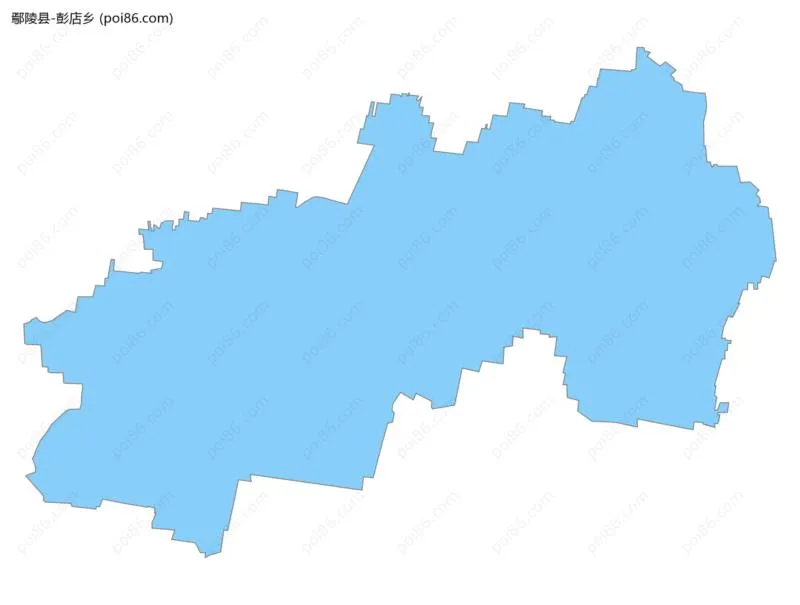 彭店乡边界地图