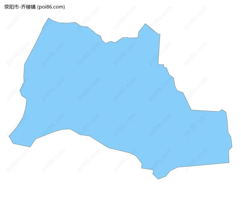 乔楼镇边界地图