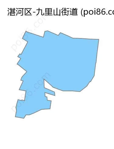九里山街道边界地图
