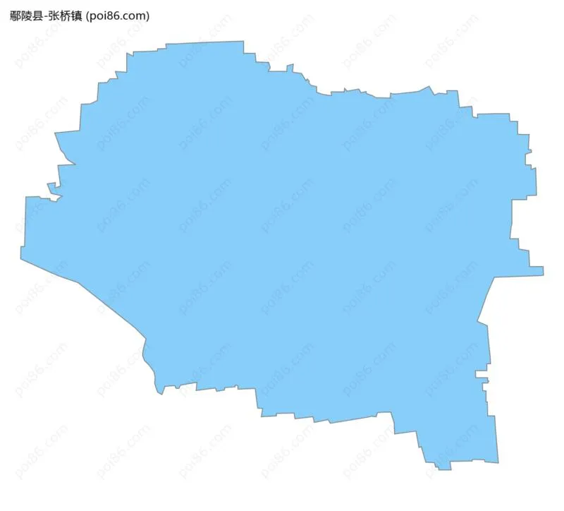 张桥镇边界地图