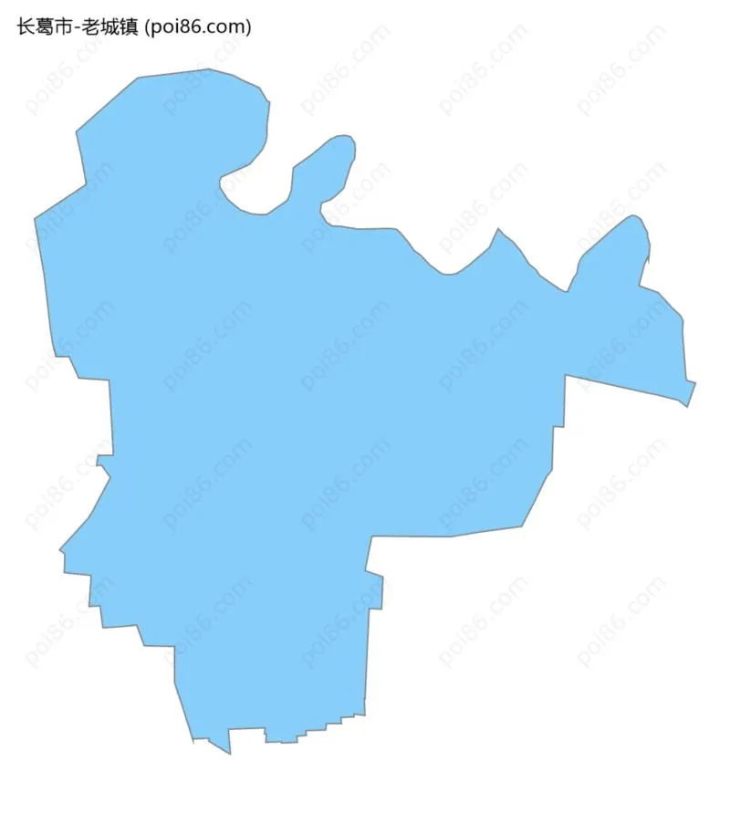 老城镇边界地图