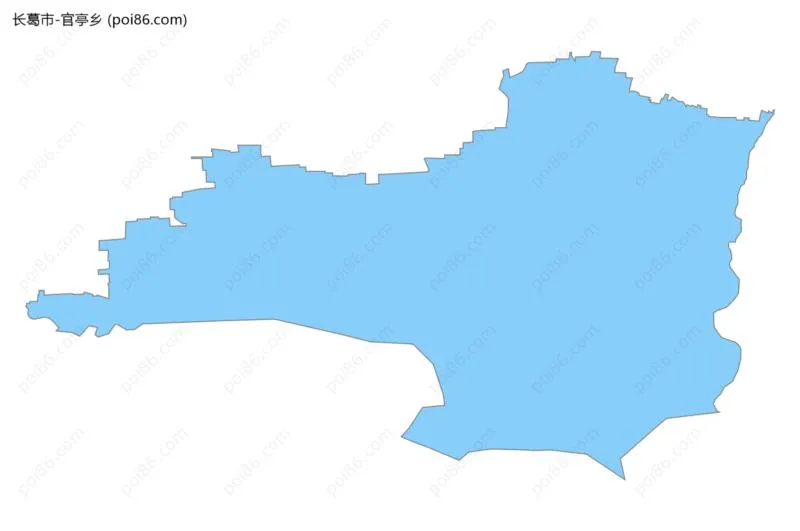 官亭乡边界地图