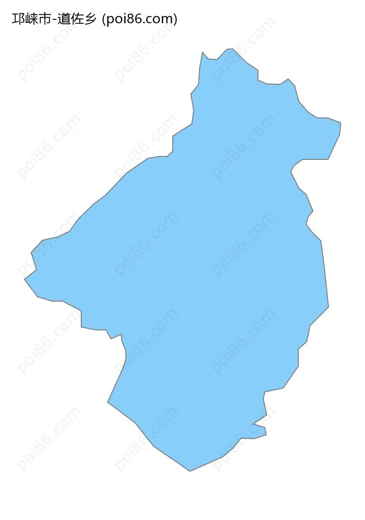 道佐乡边界地图