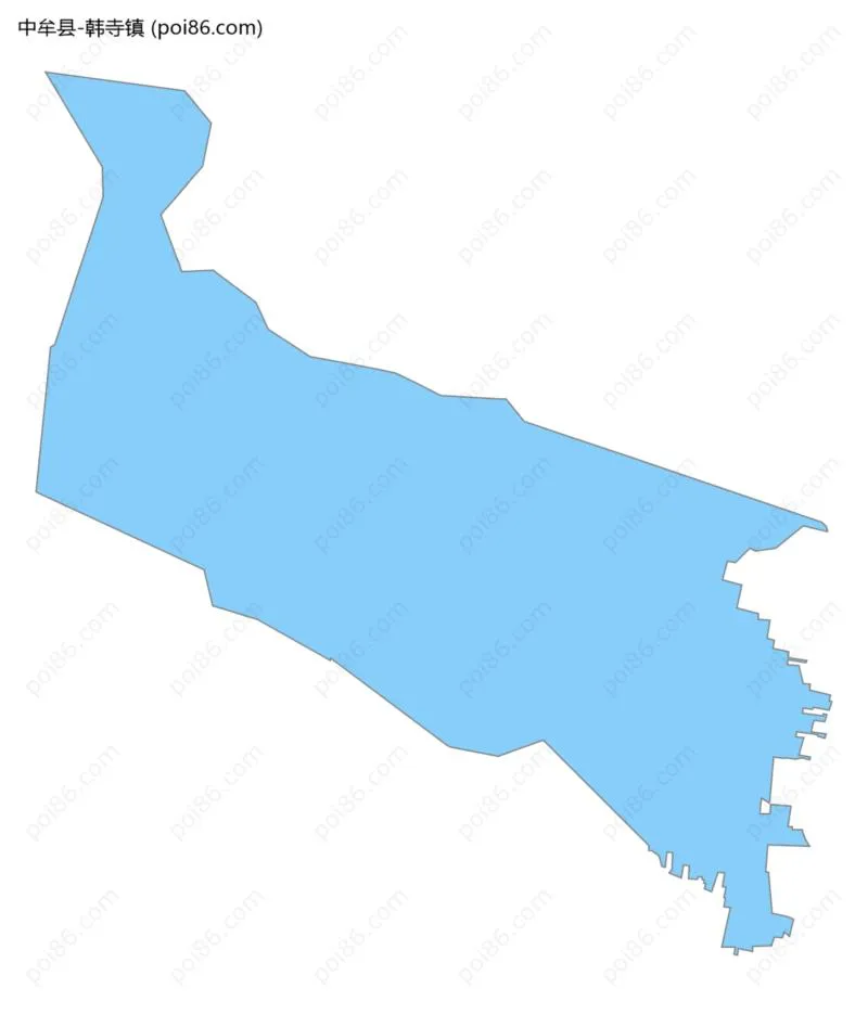 韩寺镇边界地图