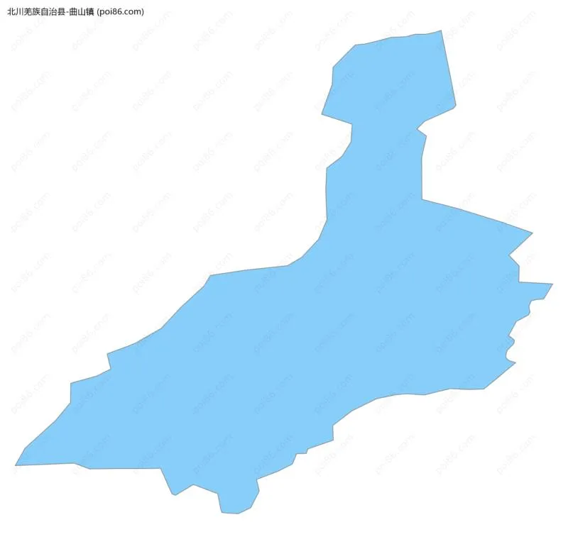 曲山镇边界地图