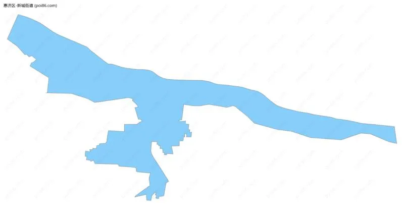 新城街道边界地图