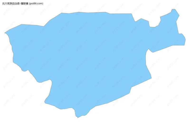 擂鼓镇边界地图