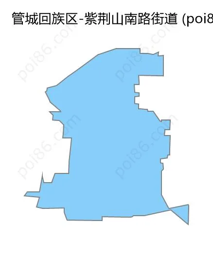 紫荆山南路街道边界地图