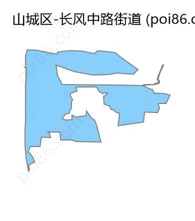 长风中路街道边界地图