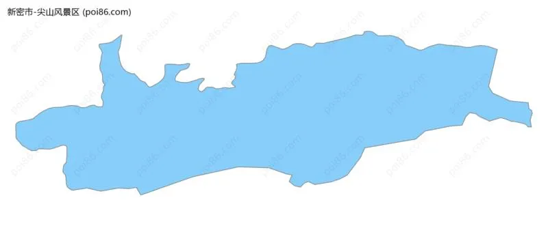 尖山风景区边界地图