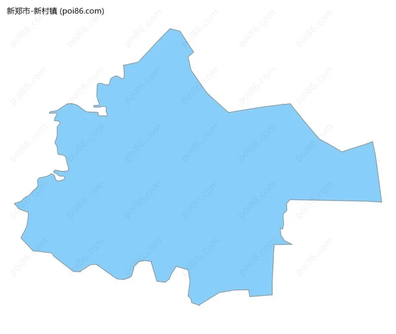 新村镇边界地图