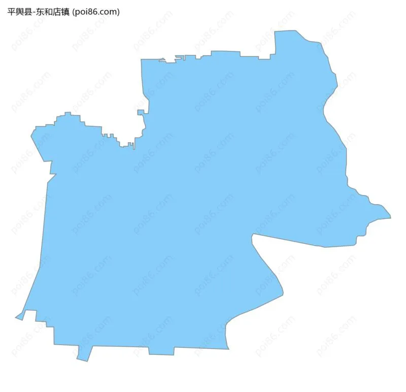 东和店镇边界地图