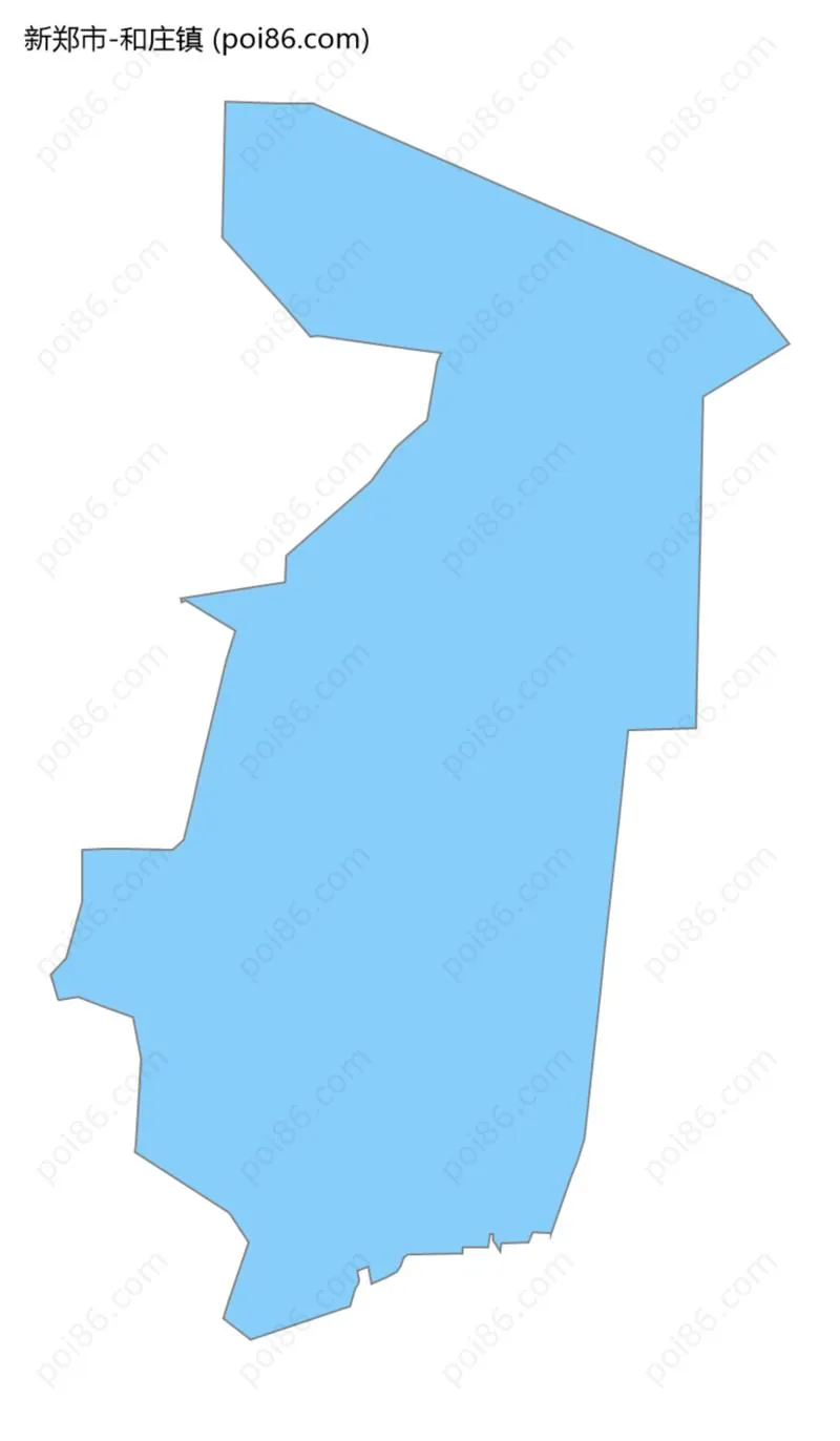 和庄镇边界地图