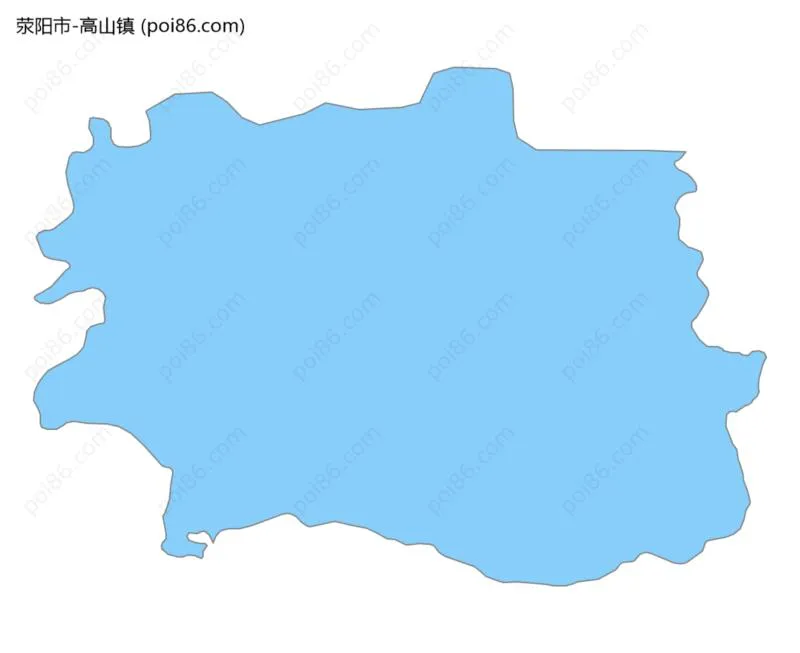 高山镇边界地图